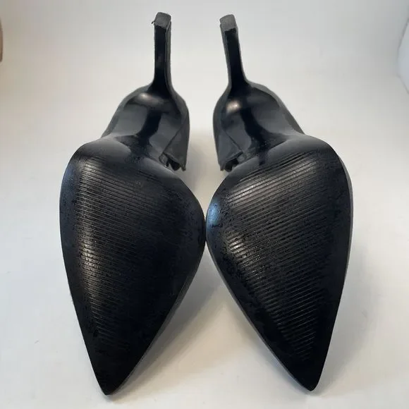 Nine West by Cameron Silver Johnny Pumps Women's Size 6 Grey Suede 3.9 Inch Heel - Picture 7 of 14